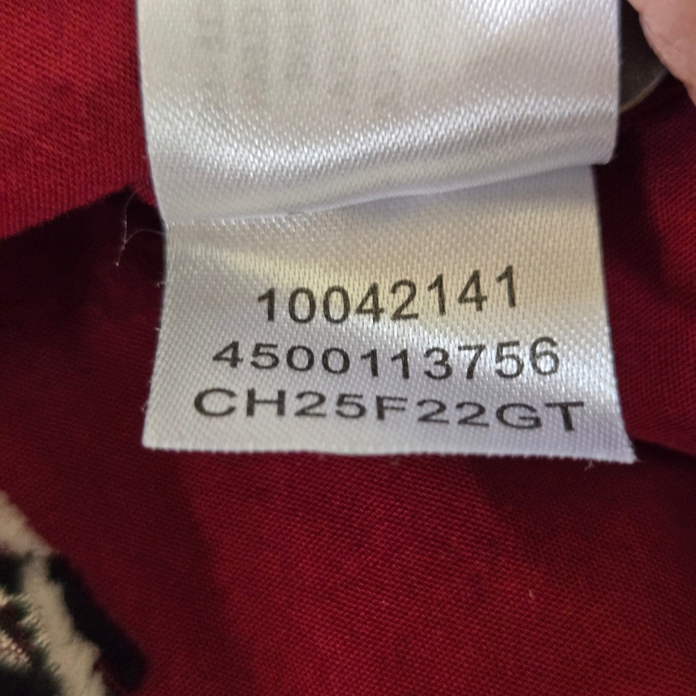 Ariat Chimayo Centinela Traditional Arts Burgundy Cotton Blouse XL/16 Western - Picture 5 of 6